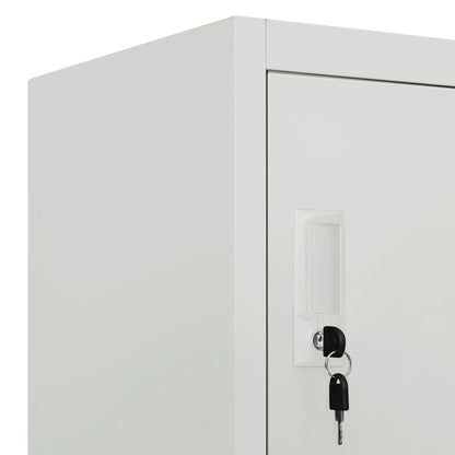 vidaXL Schließfachschrank mit 6 Fächern Stahl 90x45x180 cm Grau