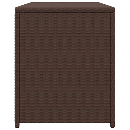 Garten-Auflagenbox Braun 120x50x60 cm Poly Rattan