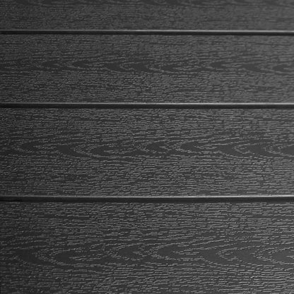 vidaXL 5-tlg. Garten-Essgruppe Aluminium und WPC Schwarz