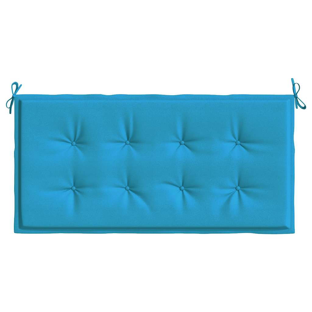 vidaXL Coussin de banc de jardin bleu 120 x 50 x 3 cm en tissu Oxford