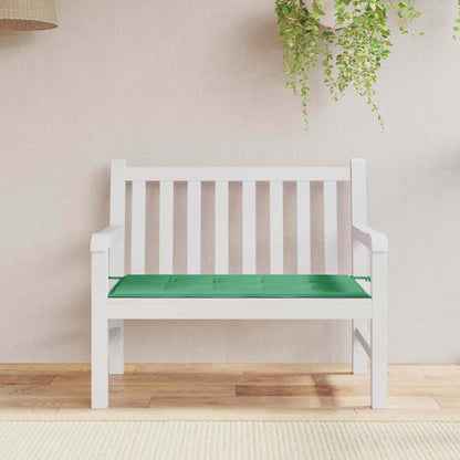 vidaXL Coussin de banc de jardin vert 100x50x3 cm en tissu Oxford