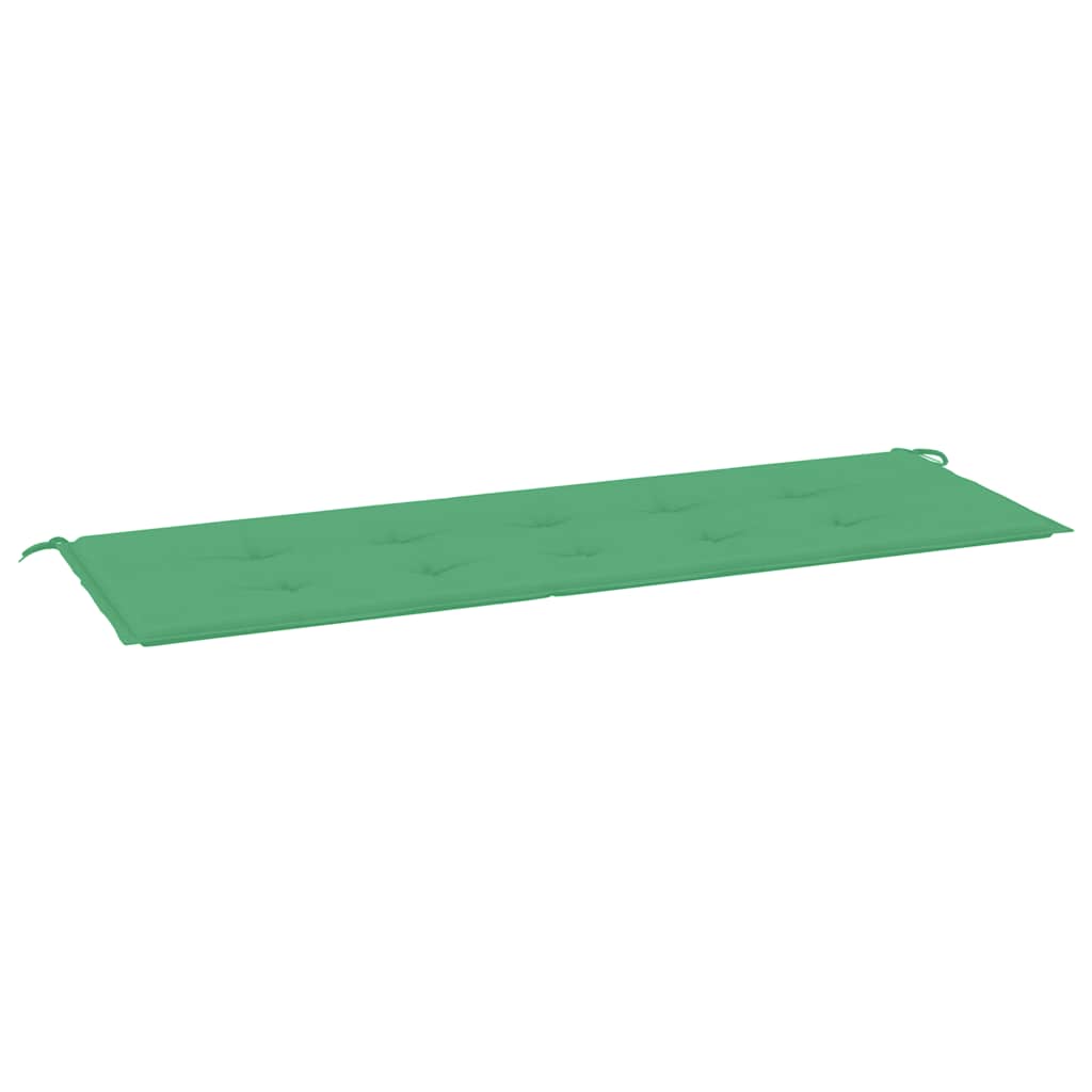 vidaXL Coussin de banc de jardin vert 150x50x3 cm tissu Oxford