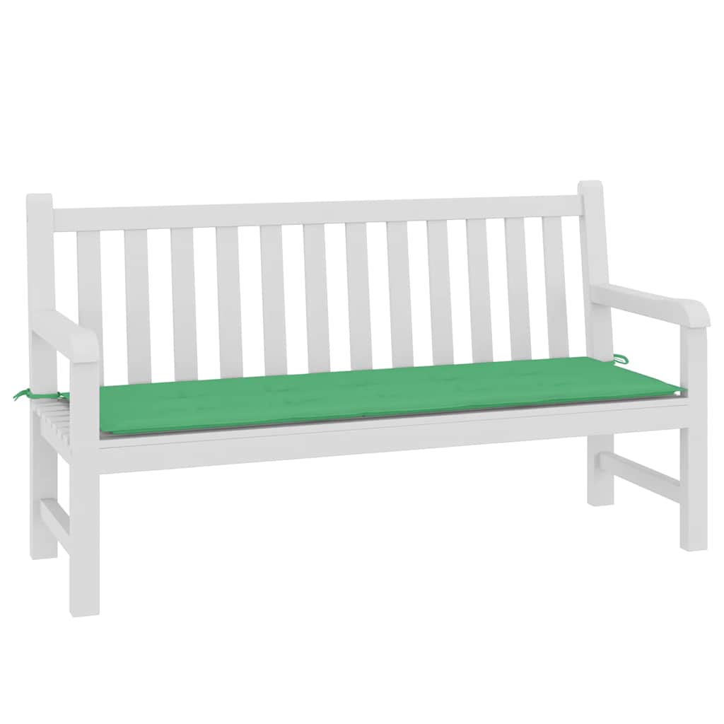 vidaXL Coussin de banc de jardin vert 150x50x3 cm tissu Oxford