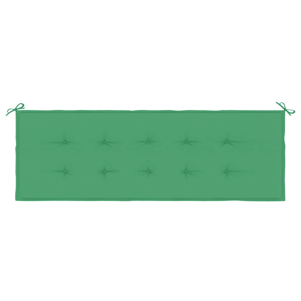 vidaXL Coussin de banc de jardin vert 150x50x3 cm tissu Oxford