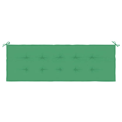 vidaXL Coussin de banc de jardin vert 150x50x3 cm tissu Oxford