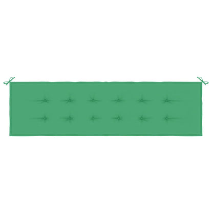 vidaXL Coussin de banc de jardin vert 180x50x3 cm en tissu Oxford