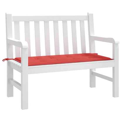 vidaXL Coussin de banc de jardin rouge 120x50x4 cm Tissu Oxford