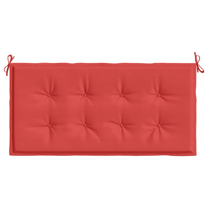 vidaXL Coussin de banc de jardin rouge 120x50x4 cm Tissu Oxford
