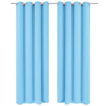 vidaXL Verdunkelungsvorhang mit Metallösen 270 x 245 cm Türkis
