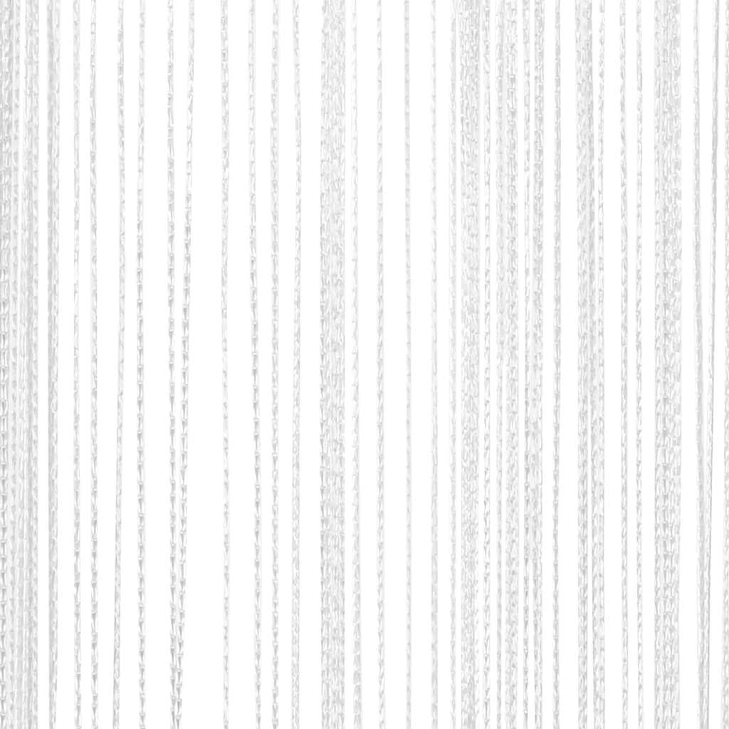 vidaXL Fadenvorhänge 2 Stk. 140 x 250 cm Weiß