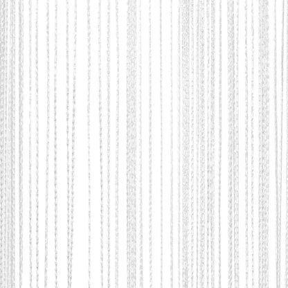 vidaXL Fadenvorhänge 2 Stk. 140 x 250 cm Weiß