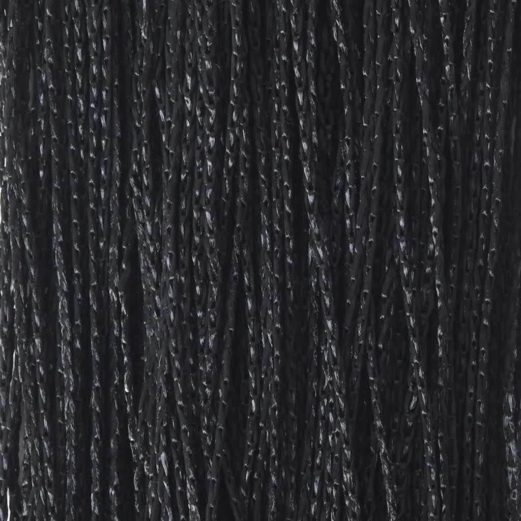 vidaXL Fadenvorhänge 2 Stk. 100 x 250 cm Schwarz
