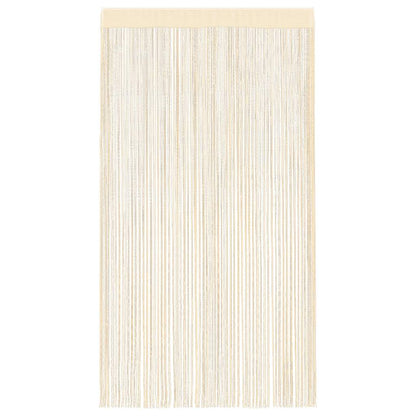 vidaXL Fadenvorhänge 2 Stk. 100 x 250 cm Cremefarben