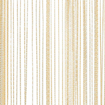 vidaXL Fadenvorhänge 2 Stk. 100 x 250 cm Cremefarben