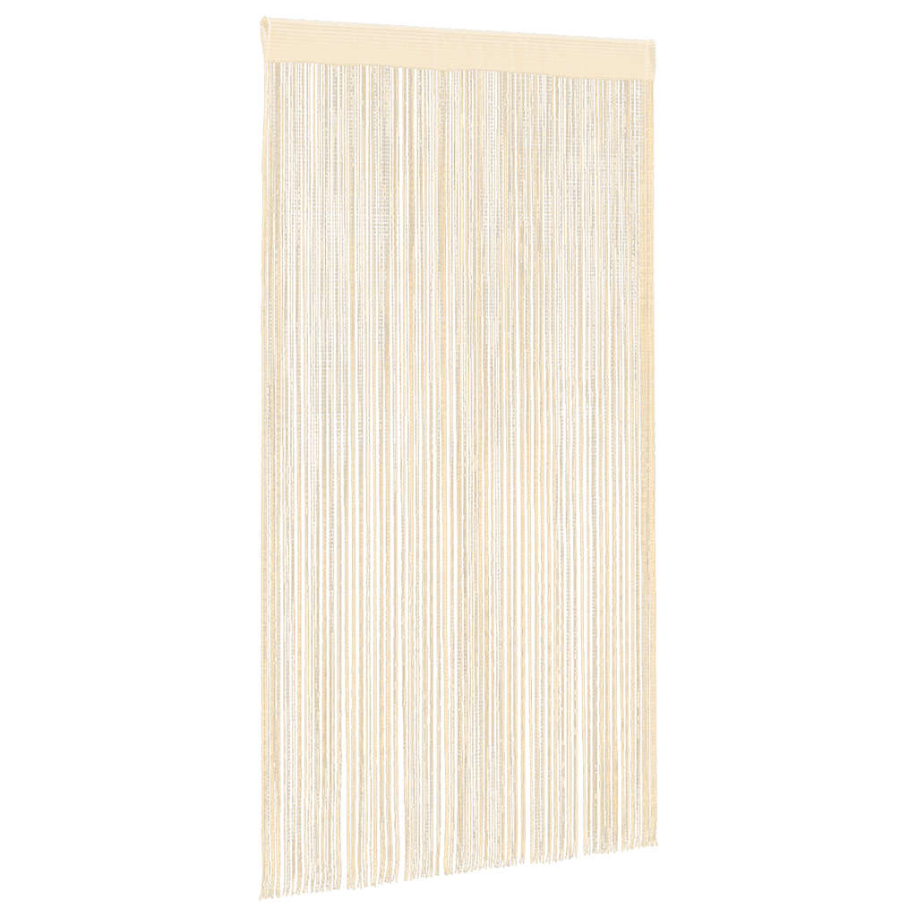 vidaXL Rideaux à fils 2 pcs 140 x 250 cm Crème