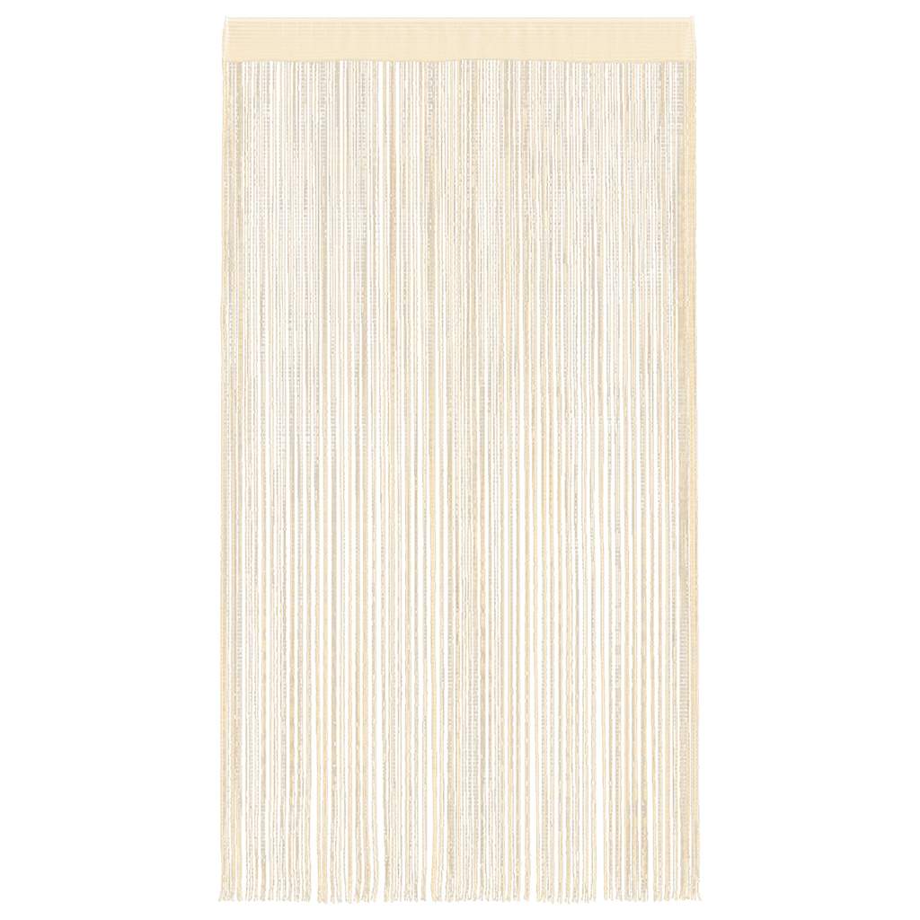 vidaXL Rideaux à fils 2 pcs 140 x 250 cm Crème