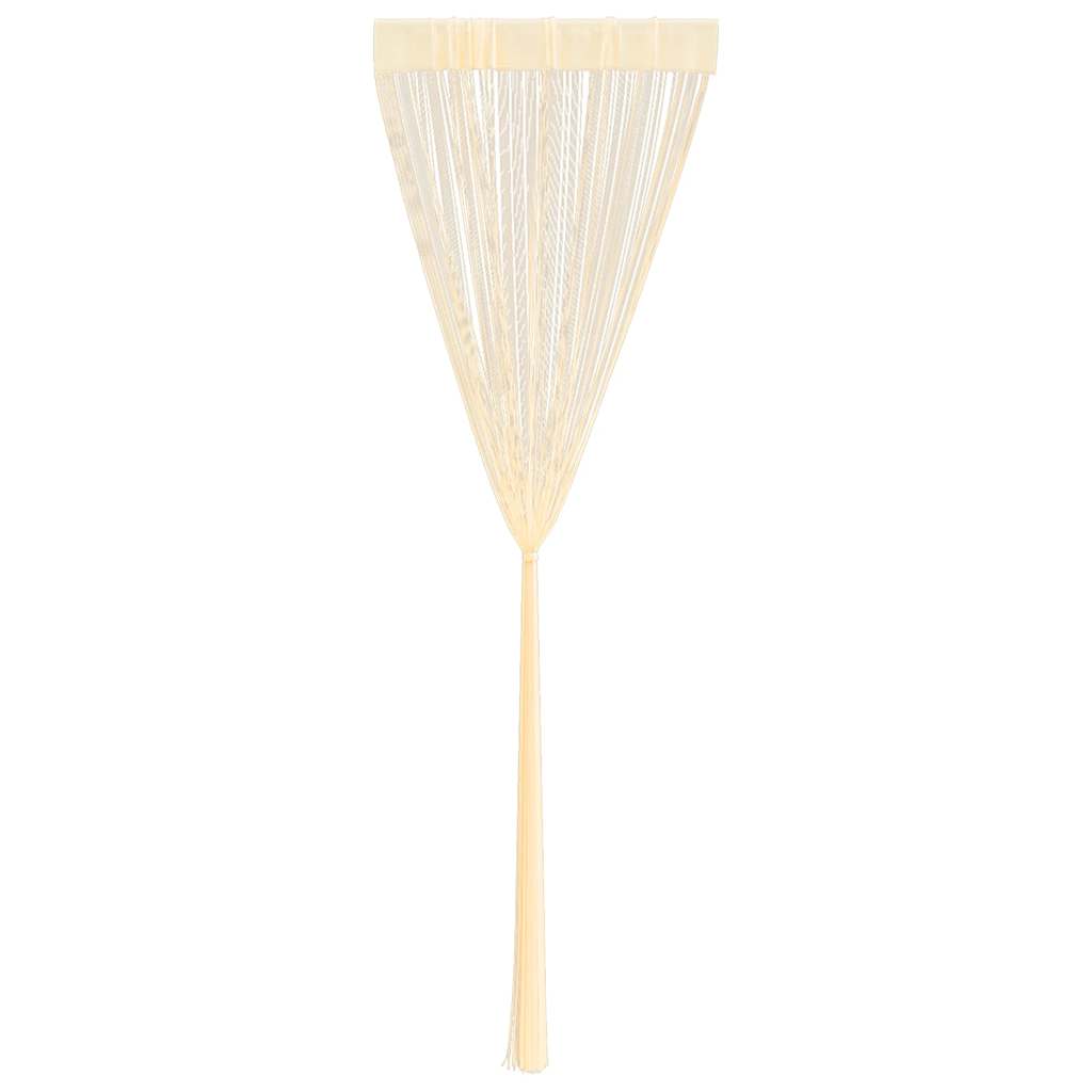 vidaXL Rideaux à fils 2 pcs 140 x 250 cm Crème