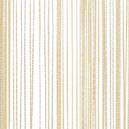 vidaXL Rideaux à fils 2 pcs 140 x 250 cm Crème