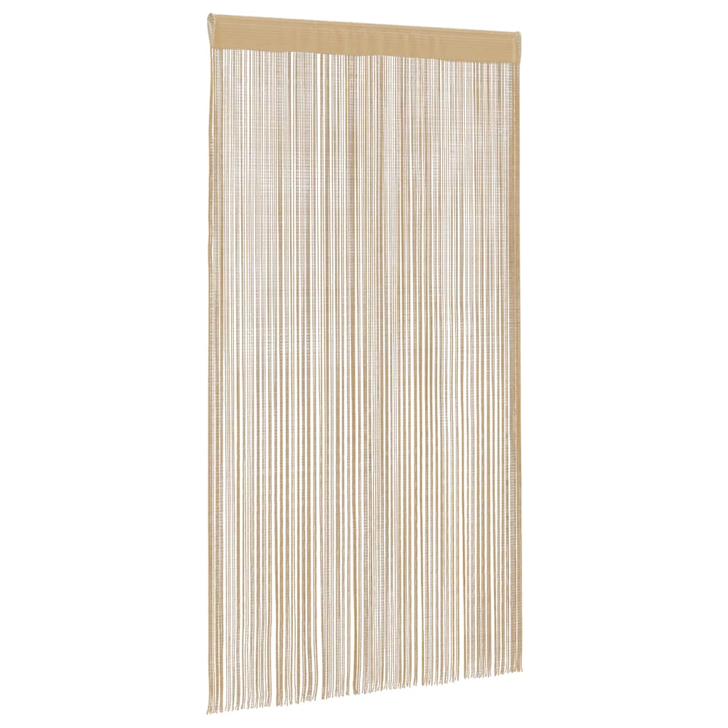 vidaXL Fadenvorhänge 2 Stk. 100 x 250 cm Beige