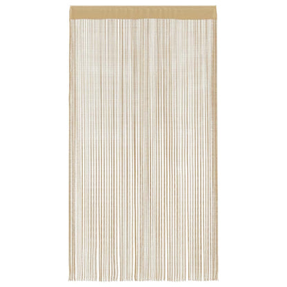 vidaXL Fadenvorhänge 2 Stk. 100 x 250 cm Beige