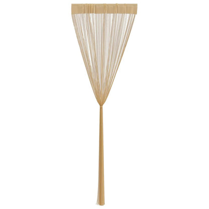 vidaXL Fadenvorhänge 2 Stk. 100 x 250 cm Beige