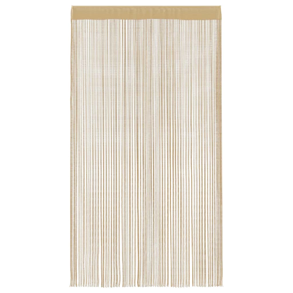 vidaXL Fadenvorhänge 2 Stk. 140 x 250 cm Beige