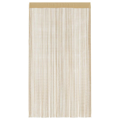 vidaXL Fadenvorhänge 2 Stk. 140 x 250 cm Beige