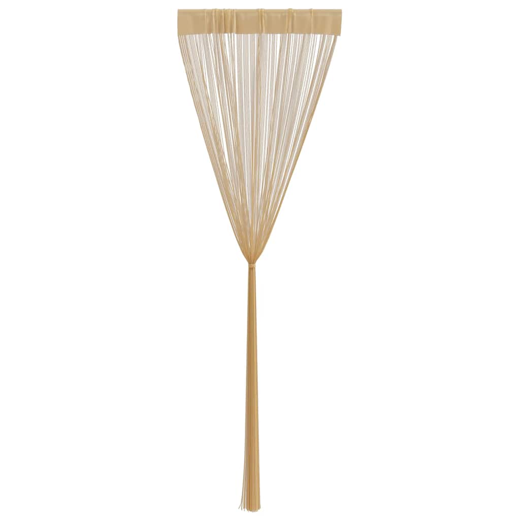 vidaXL Fadenvorhänge 2 Stk. 140 x 250 cm Beige