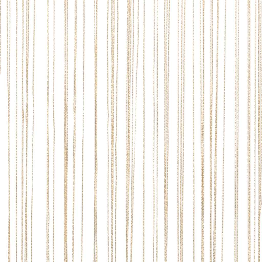 vidaXL Fadenvorhänge 2 Stk. 140 x 250 cm Beige