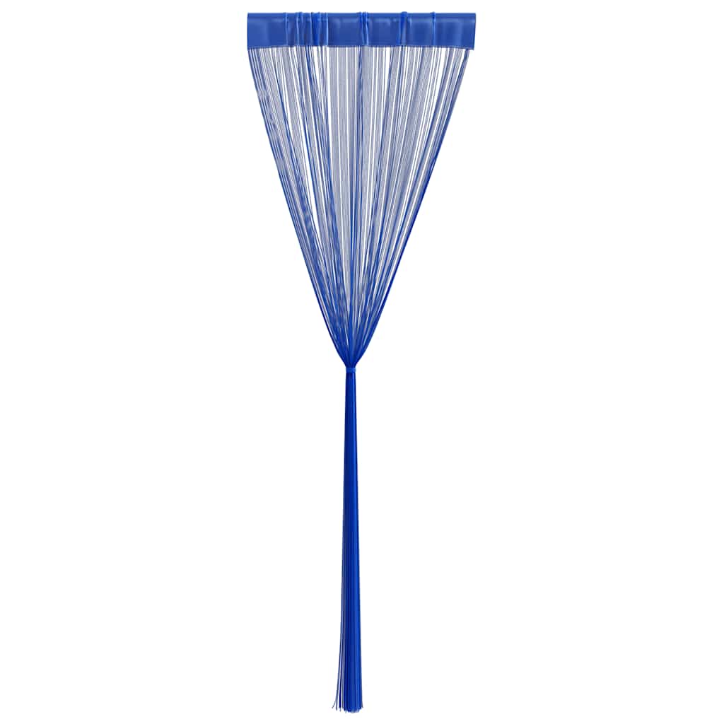vidaXL Fadenvorhänge 2 Stk. 100 x 250 cm Blau