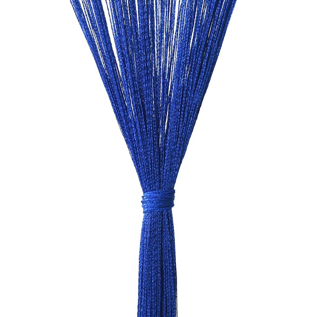 vidaXL Rideaux de fils 2 pcs 140 x 250 cm Bleu