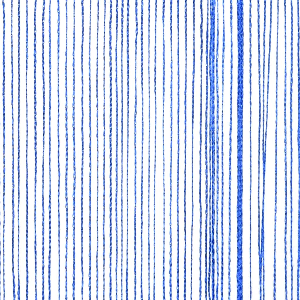 vidaXL Rideaux de fils 2 pcs 140 x 250 cm Bleu
