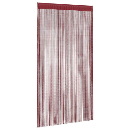vidaXL Fadenvorhänge 2 Stk. 100 x 250 cm Burgunderrot
