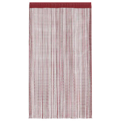 vidaXL Fadenvorhänge 2 Stk. 100 x 250 cm Burgunderrot