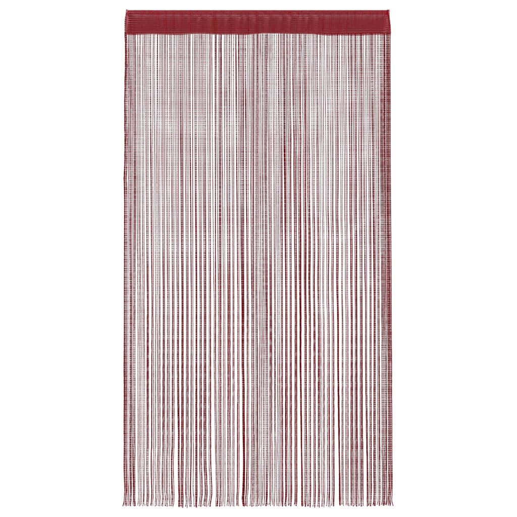 vidaXL Fadenvorhänge 2 Stk. 140 x 250 cm Burgunderrot