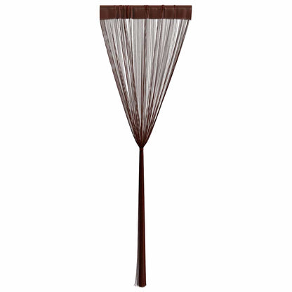vidaXL Fadenvorhänge 2 Stk. 100 x 250 cm Braun