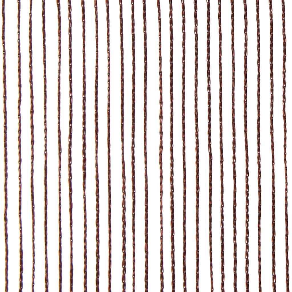 vidaXL Fadenvorhänge 2 Stk. 100 x 250 cm Braun