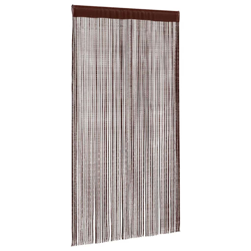 vidaXL Fadenvorhänge 2 Stk. 140 x 250 cm Braun