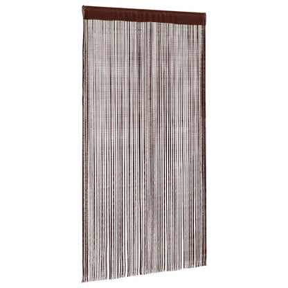 vidaXL Fadenvorhänge 2 Stk. 140 x 250 cm Braun
