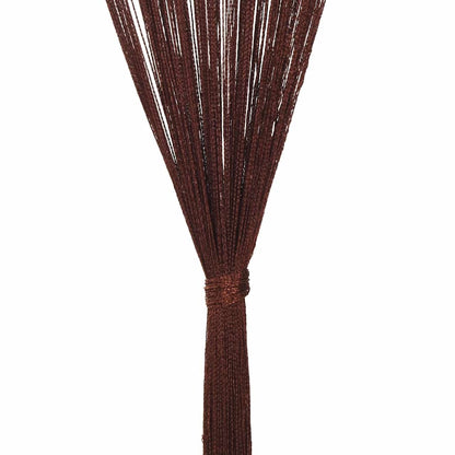 vidaXL Fadenvorhänge 2 Stk. 140 x 250 cm Braun