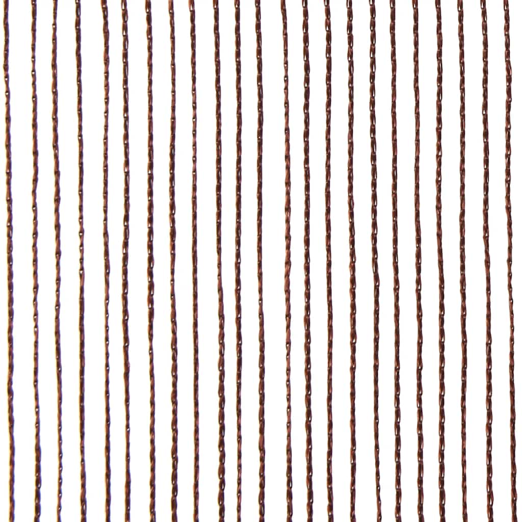 vidaXL Fadenvorhänge 2 Stk. 140 x 250 cm Braun