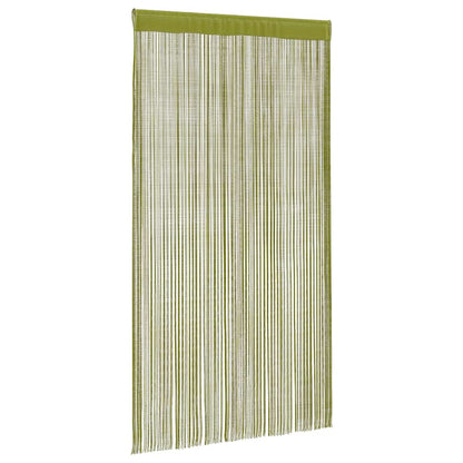 vidaXL Rideaux en fils 2 pcs 100 x 250 cm Vert