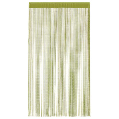 vidaXL Rideaux en fils 2 pcs 100 x 250 cm Vert