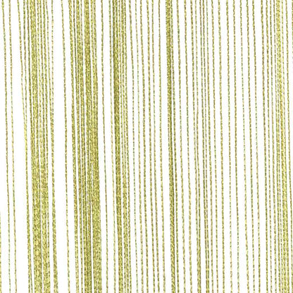 vidaXL Rideaux en fils 2 pcs 100 x 250 cm Vert