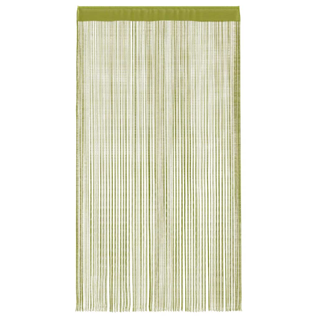 vidaXL Fadenvorhänge 2 Stk. 140 x 250 cm Grün