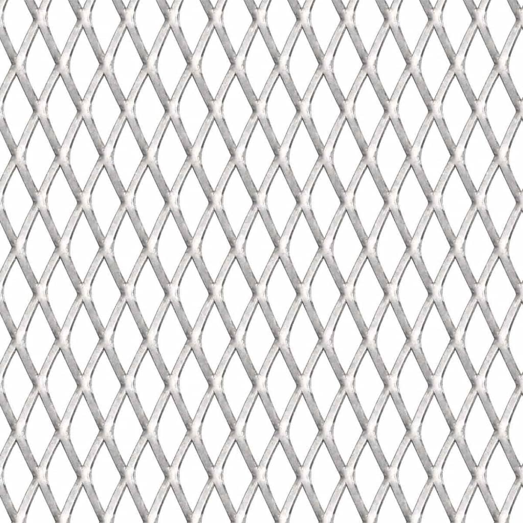 vidaXL Grille de treillis métallique déployé en acier inoxydable 50 x 50 cm 20 x 10 x 2 mm