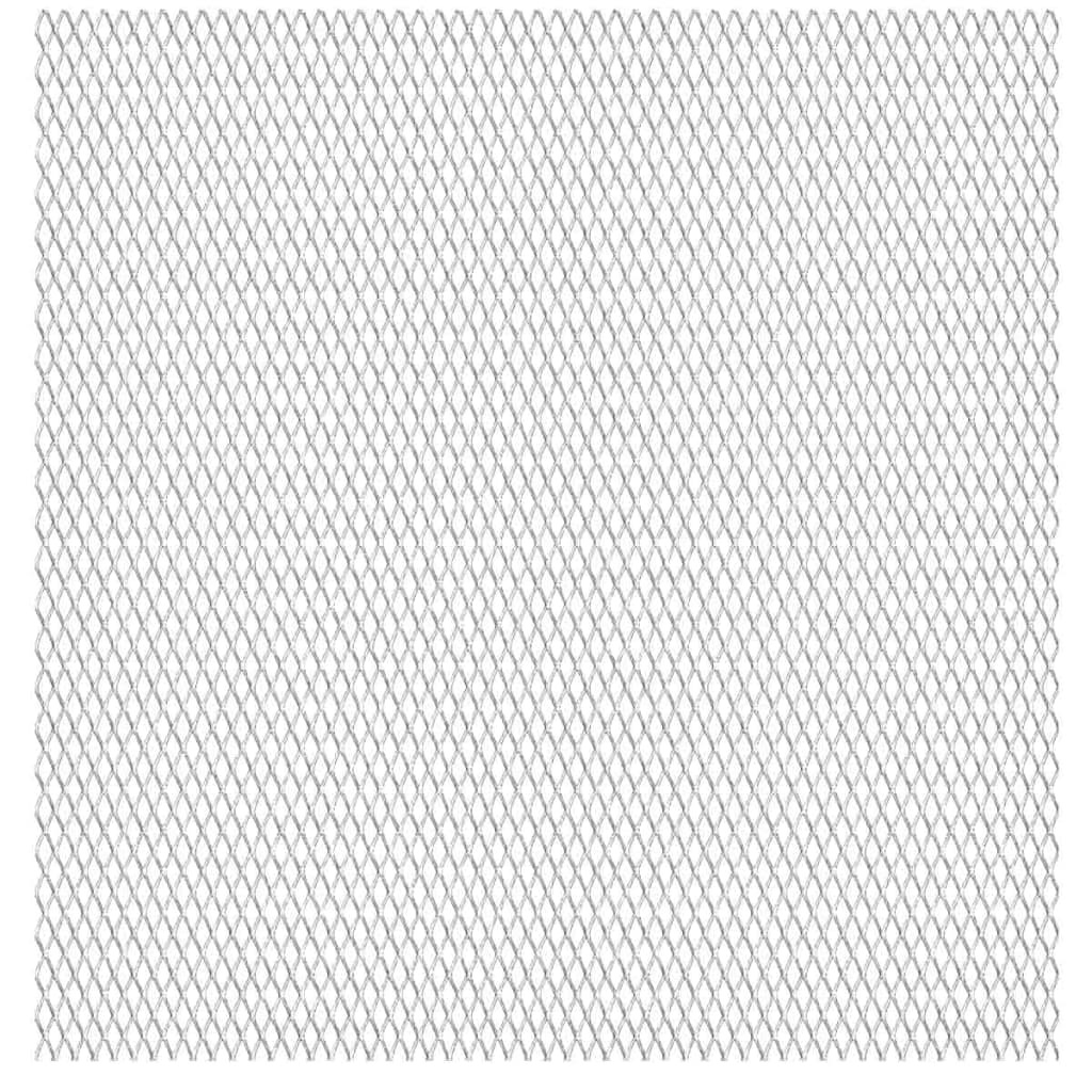 vidaXL Tapis de grille en métal déployé en acier inoxydable 100x85 cm 20x10x2 mm