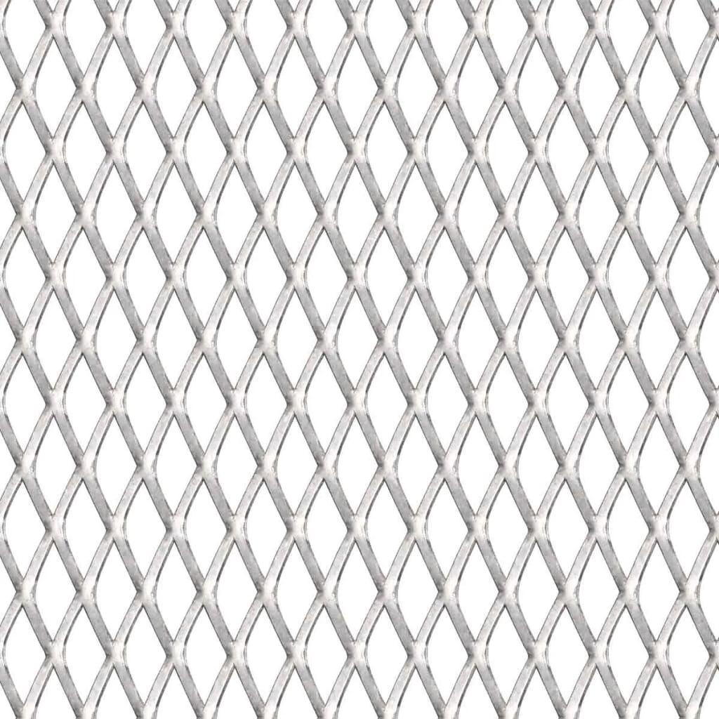 vidaXL Tapis de grille en métal déployé en acier inoxydable 100x85 cm 20x10x2 mm