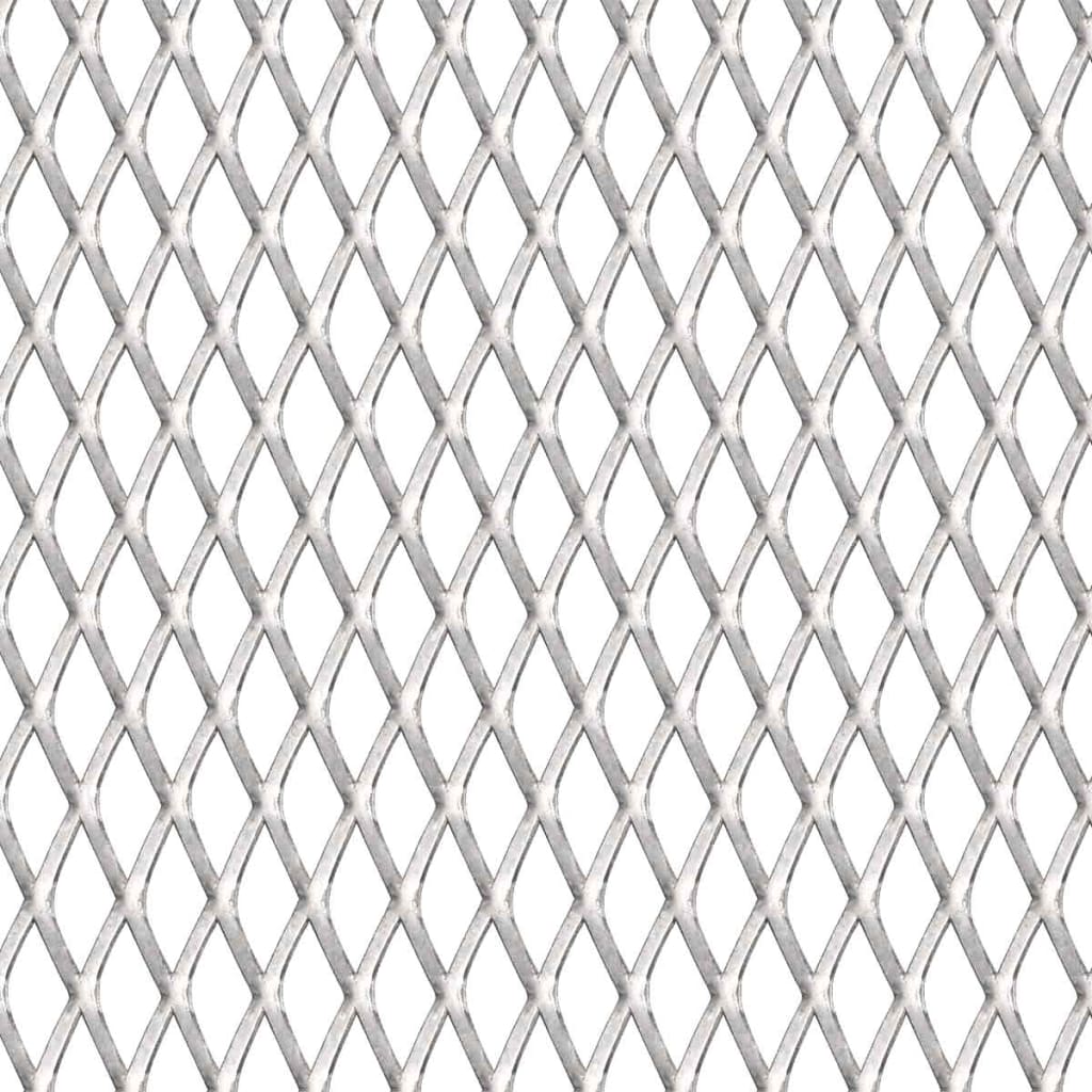 vidaXL Tapis de grille en métal déployé, acier inoxydable 100x85 cm 45x20x4 mm