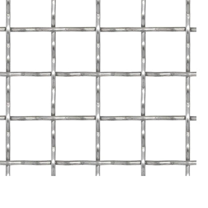 vidaXL Treillis soudé en acier inoxydable 50×50 cm 21×21×2,5 mm